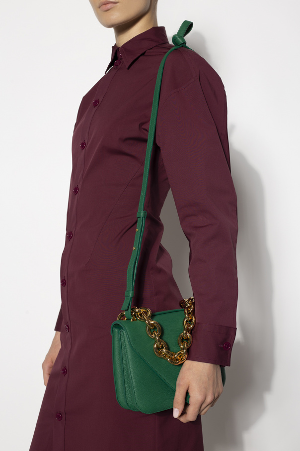 ★BOTTEGA VENETA★ Mount Shoulder Bag Jungle 667399V12M03113 Bottega Veneta Mount Shoulder Bag Green Leather ref.735647